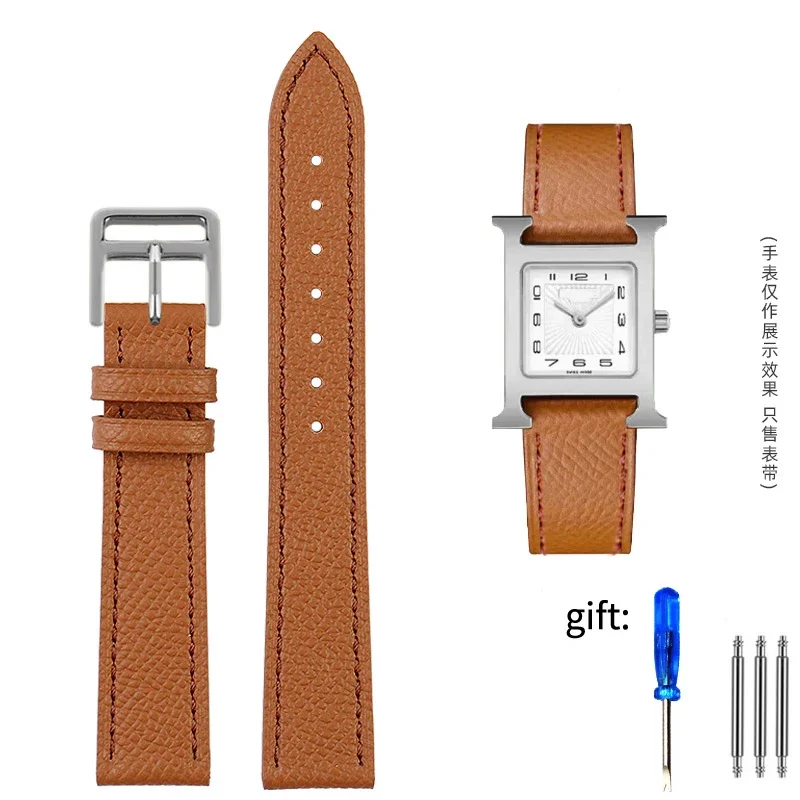 Genuine Leather Soft Cowhide Watch Strap - Fashionable & Comfortable Bracelet