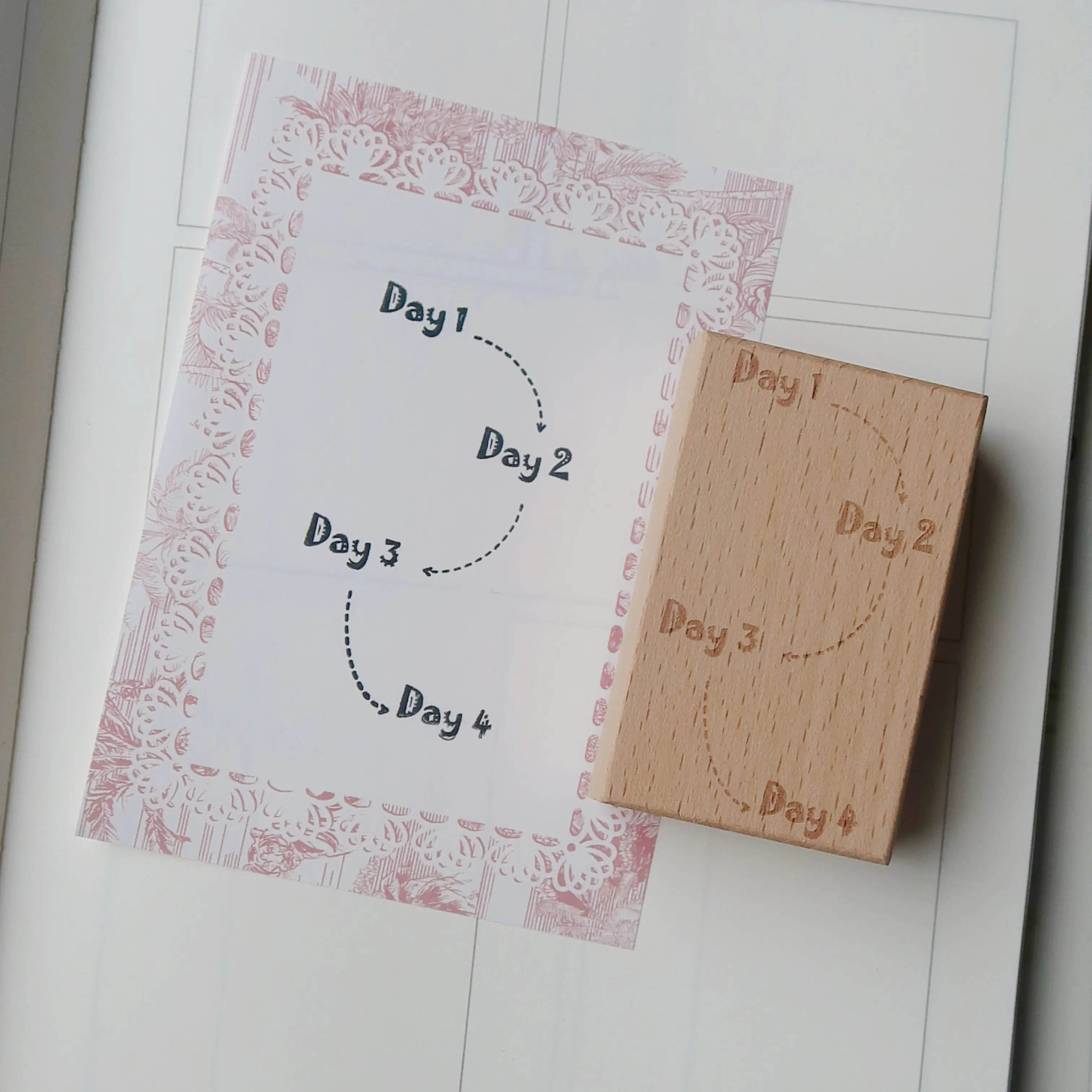 DIY 스탬프 ST 저널 여행 시리즈 핸드우든 씰 콜라주 재료 너도밤나무 젤리 글루 바닥 나무 씰