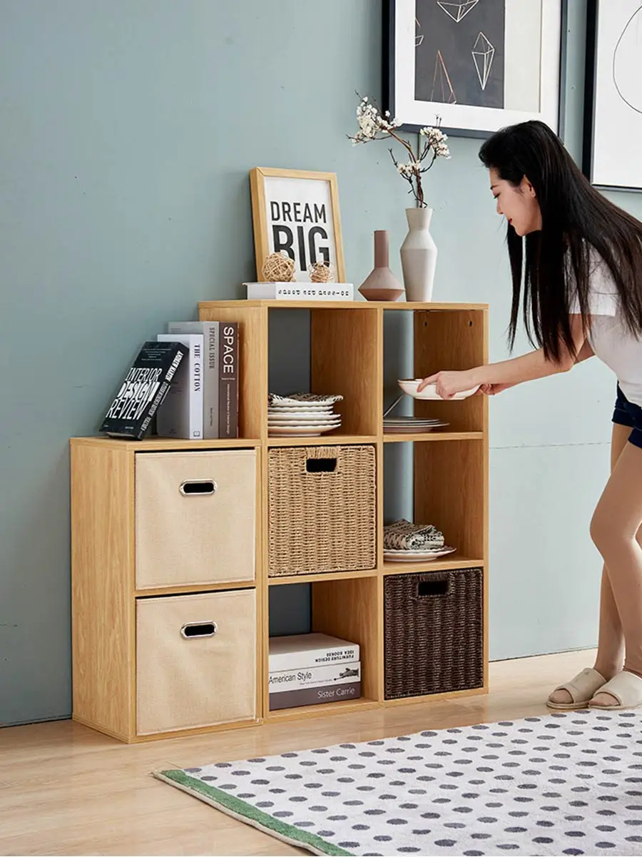 School Office Supply Storage Box Square id Organizer for Stationery Miscellaneous Items Document Sorting Basket