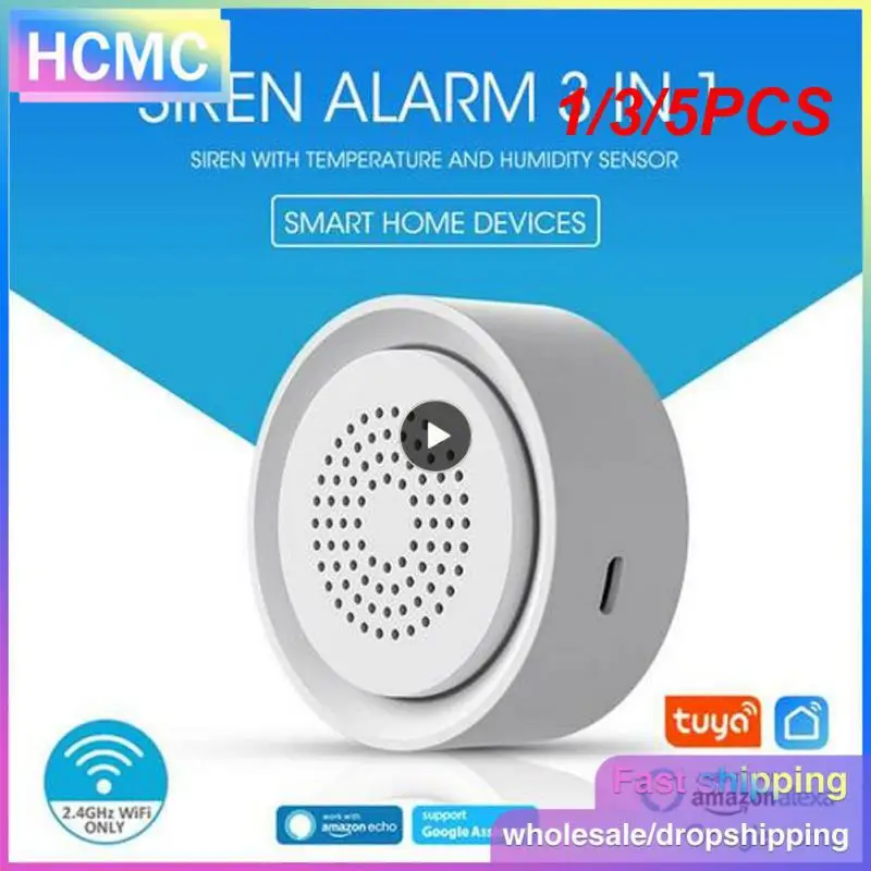 

Умная сирена Tuya 1/3/5 шт., с Wi-Fi, для дома