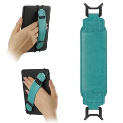 Universal Anti - Slip Leather Tablet Hand Strap with Elastic Finger Grip Holder (Blue For 6 - 7)