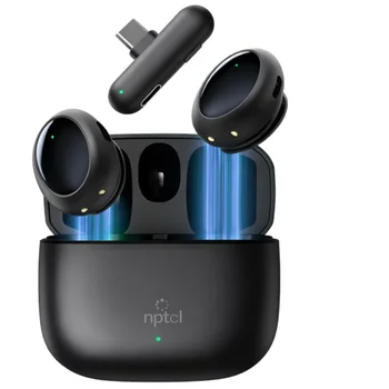 Wireless Mini Microphone AI Noise Cancellation - 48kHz/24bit Studio Sound, 35Hours Battery, USB-C Lapel Lavalier Mic for iPhone, Android, Computer, Content Creators, YouTube, Streaming & Interviews 1