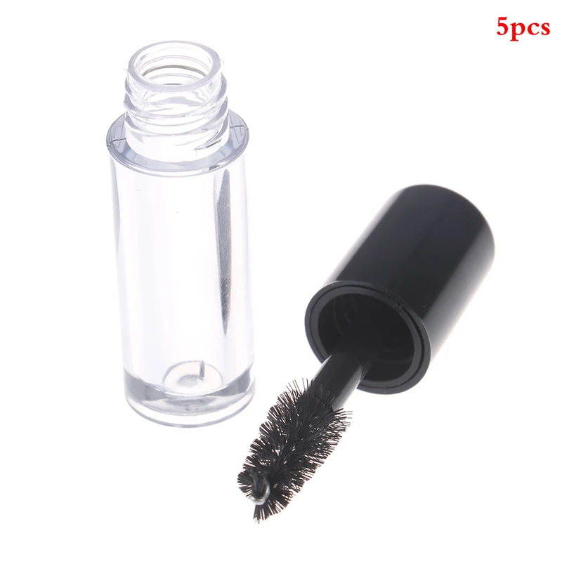 Empty Mascara Bottles With Wand Refillable 5/10Pcs 0.8ml Empty Mascara Tube DIY Wand Eyelash Cream Container Liquid Bottle