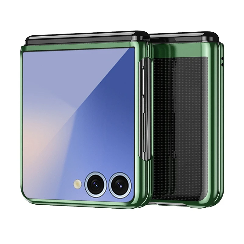 Luxury Electroplated Transparent Phone Case - 2-Piece Set, Clear Plating Cover
