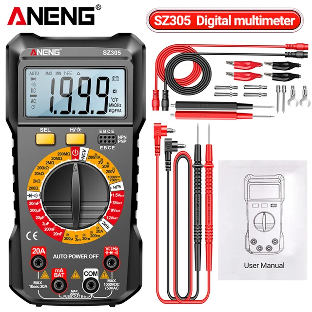 ANENG SZ305 멀티미터: 전기 검사의 필수품