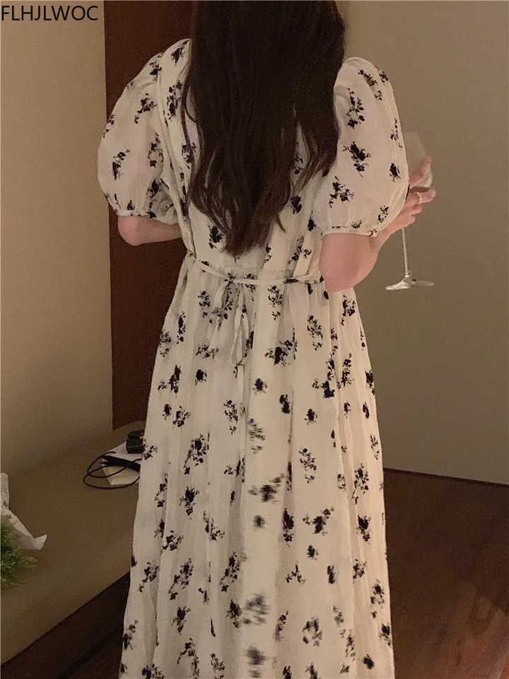 Herlipto Asymmetrical Floral Dress｜ワンピース 