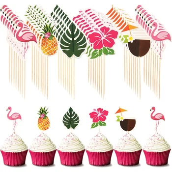 Hawaiian Cupcake Toppers 1