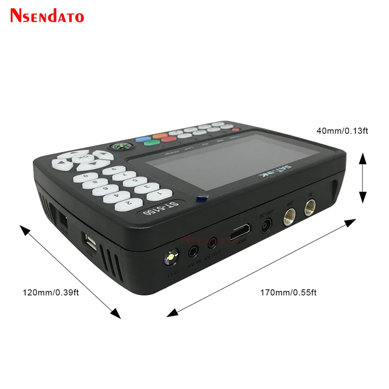 Satlink ST5150 Original DVB-S2/T2/C COMBO Sat finder Satellite signal Finder Meter H.265 MPEG-4 16APSK Satfinder TV Receiver