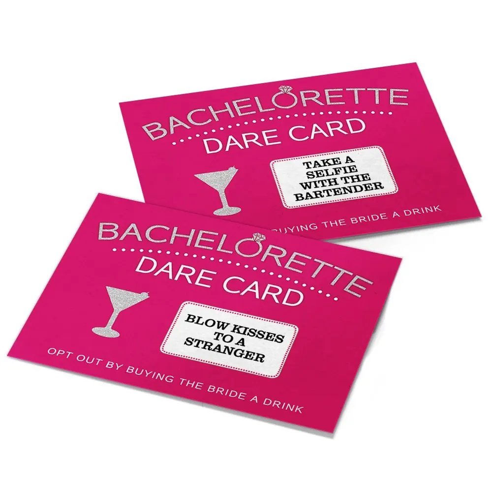 Bachelorette Party Scratch-Off Dare Card Game, Fun Girls Night Challenge Pack, 20 Cards