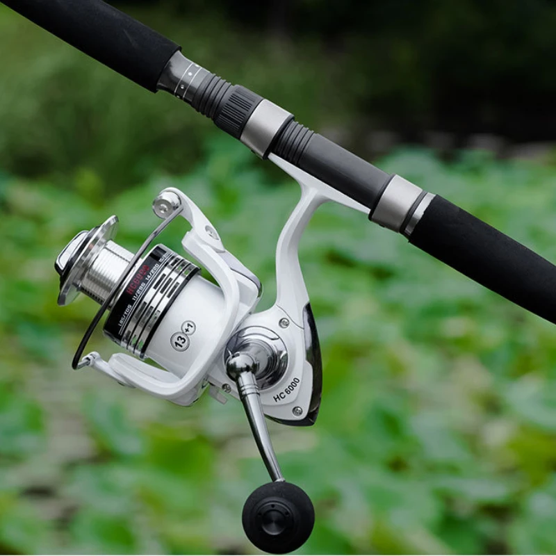 HC1000-6000 Series Fishing Spinning Reels 5.2:1 Gear Ratio Casting