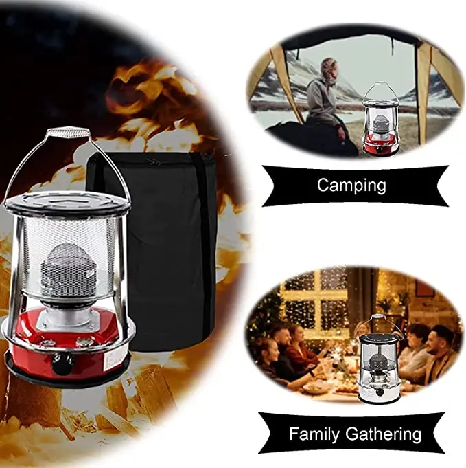 10000 BTU Kerosene Heater With Grill - Portable Indoor/Outdoor Heater For Camping & Emergencies