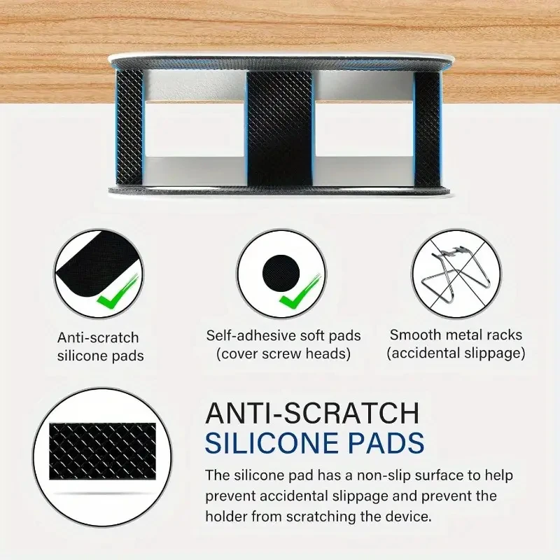 Under Desk Laptop Mount Metal Under Desk Shelf Holder for Laptop for Mac Mini Ma