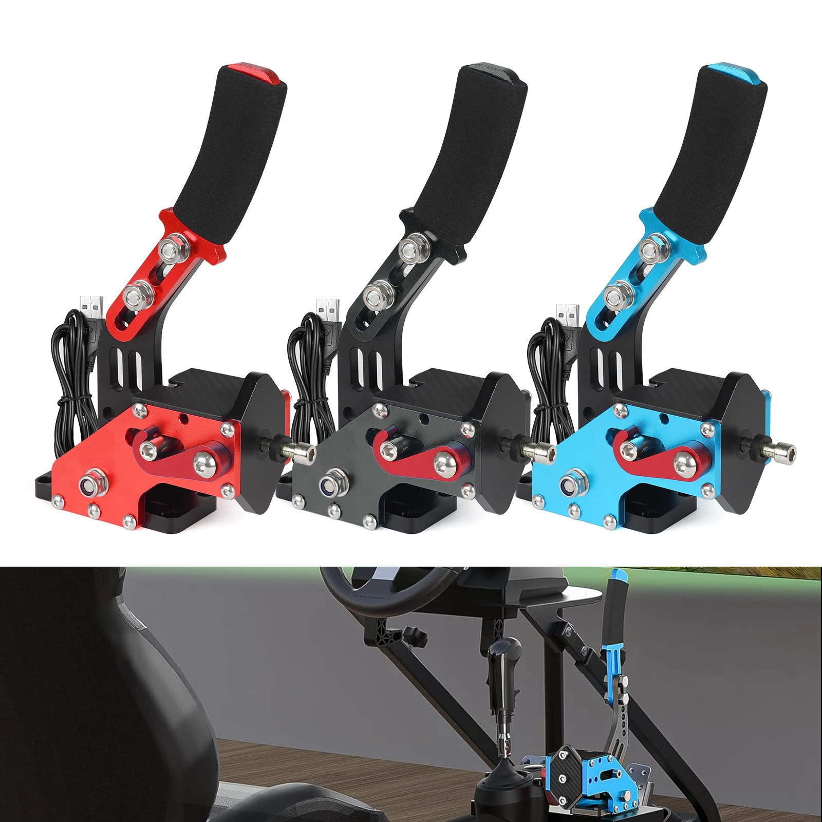 PC Racing Game USB Handbrake Without Clamp For G25/27/29 T300 T500 Racing Games Only PC System