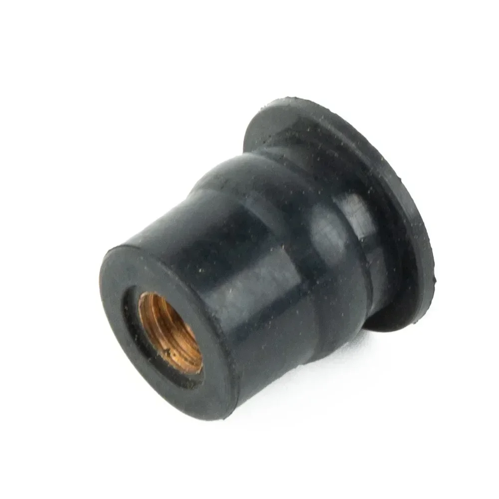 10PCS Motorcycle M6 Rubber Well Nuts Windscreen Fairing Moto Cycles Screws Bolts Accessories Damper Panel Mounting 6mm