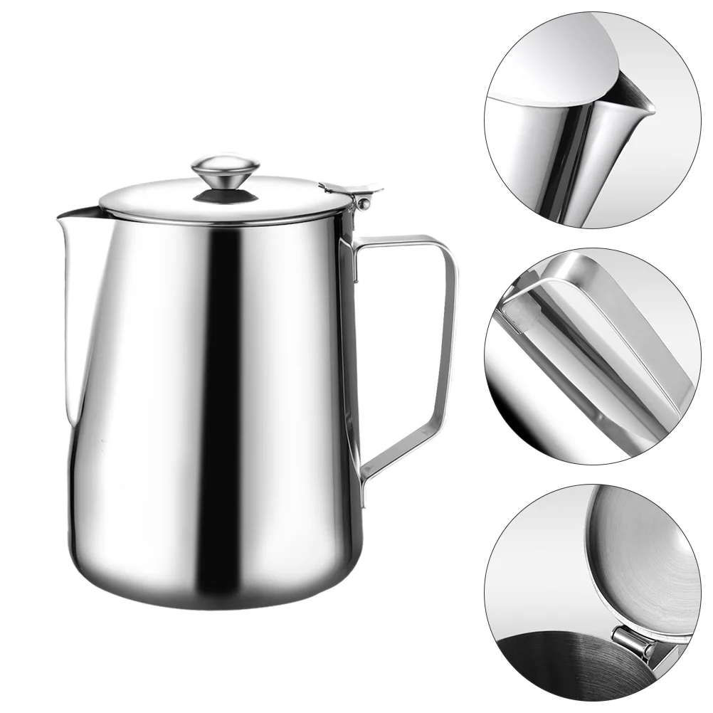 Cup Pitcher Frothing Coffee Jug Frother Stainless Steel Melting