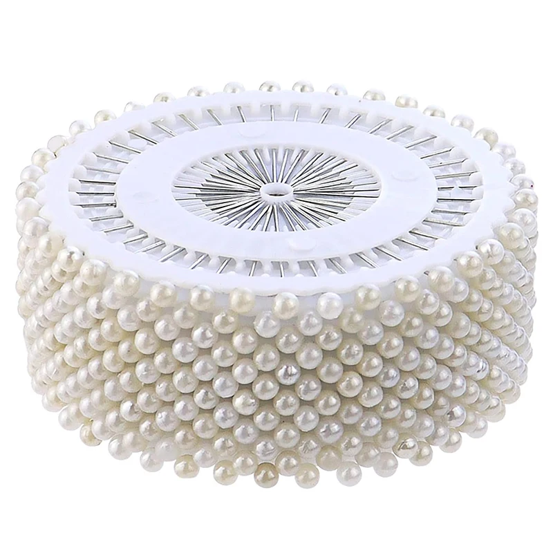 100 Spille Da Cucito Con Testa A Perla Goccia – 5,1 Cm, In Acciaio, Con Scatola Per Fai Da Te E Bouquet