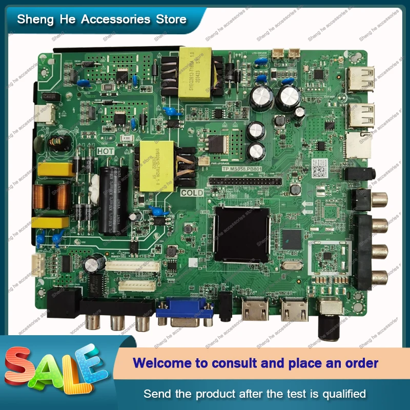 for 4-core WiFi smart TV motherboard Tp.Ms358.Pb801 Three in one constant current