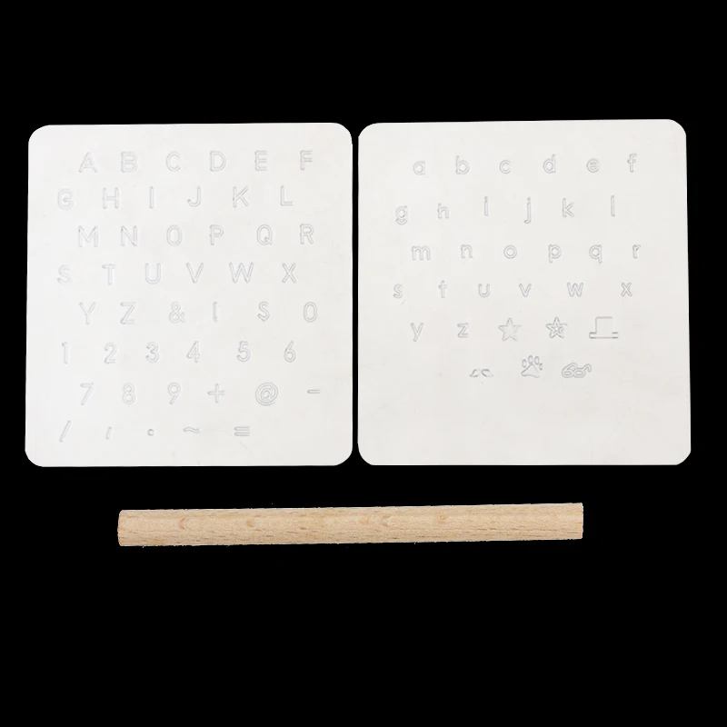 3 Pcs Leather Stamping Capital Lowercase Alphabet Numbers Stamp Set Plastic Letter Name Tools For Leather Paper Rubber