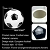 European Ceramic Football Vase Home Decoration Flower Arrangement Ornaments Tabletop Football Art Hydroponic Flower Bottle Gifts 5