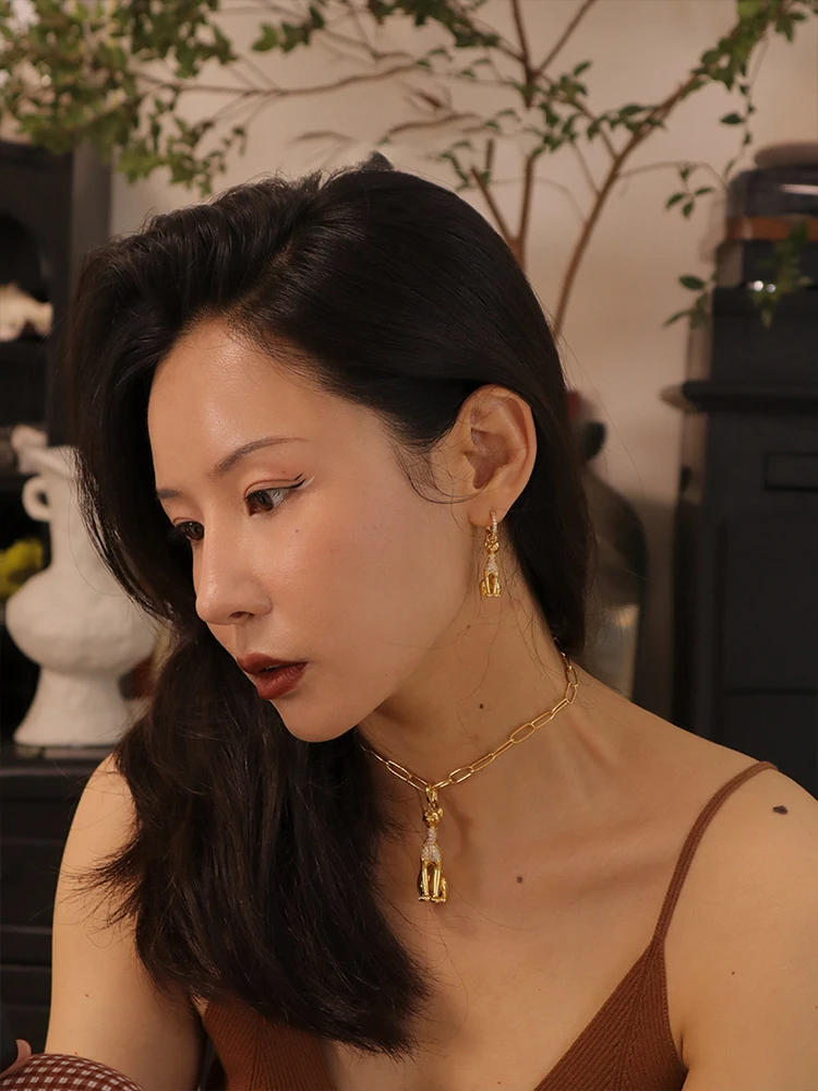 2024 New Ancient Egyptian Cat Earrings For Women Retro Style Copper Alloy Jewelry Party Gifts 2