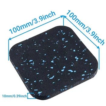 10*10cm Treadmill Mats Pads High Density Rubber Shock-proof Sound-Absorbing Cushioning Floor Mat Home Gym Exercise Equipment 5