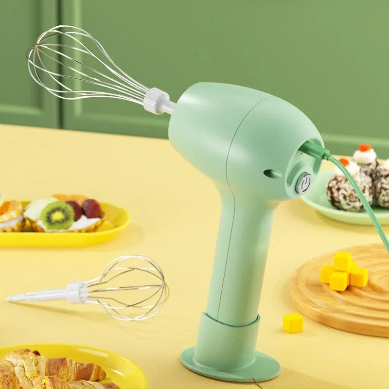 USB Electric Milk Frother Garlic Chopper Masher Whisk Egg Beater Kitchen Handheld Automatic Frother Foamer Portable Mixer 3