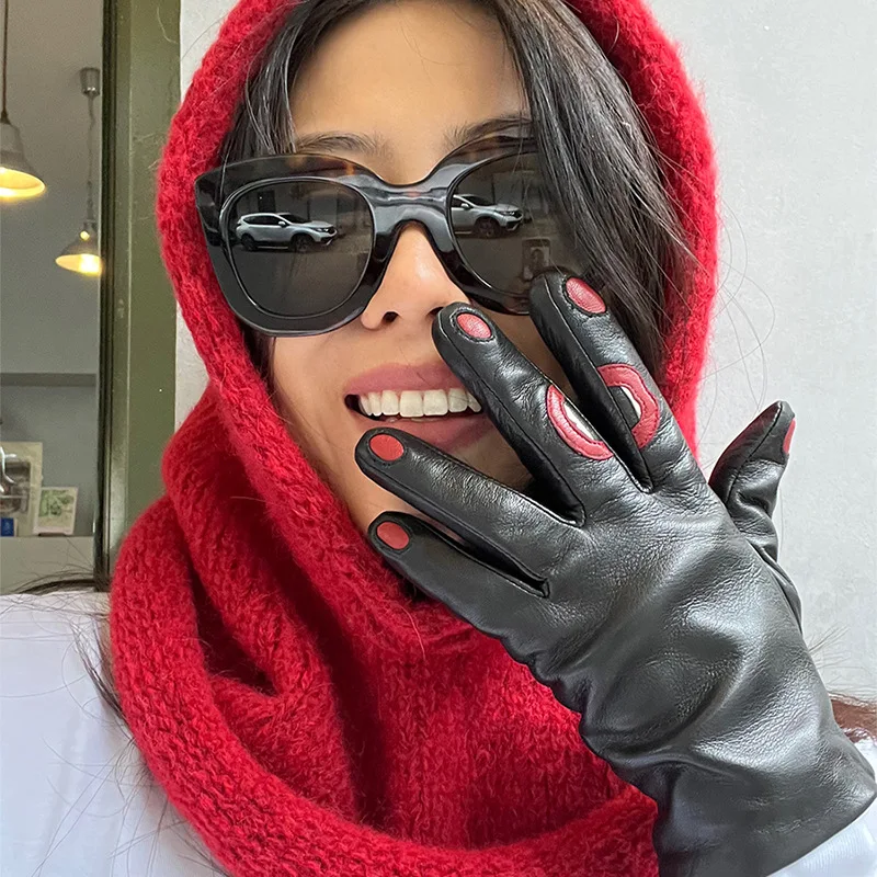 Japanese Retro Balaclava Hat Women Scarf Winter Hat and Neck Cold Proof Warm Knit Cap Female Fashion Color Matching Women's Hats