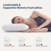 MUUEGM Cervical Pillow For Neck Strain Relief, Memory Foam Neck Pillow For Sleeping, Contour Cooling Pillow For Side Sleeper 3