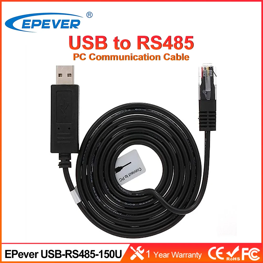 Cavo Di Comunicazione Cc-Usb-Rs485-150U Uso Per Epever Lancer Serie An Collegato Al Cavo Connettore Rs485 Del Regolatore Solare Mppt Del Pc