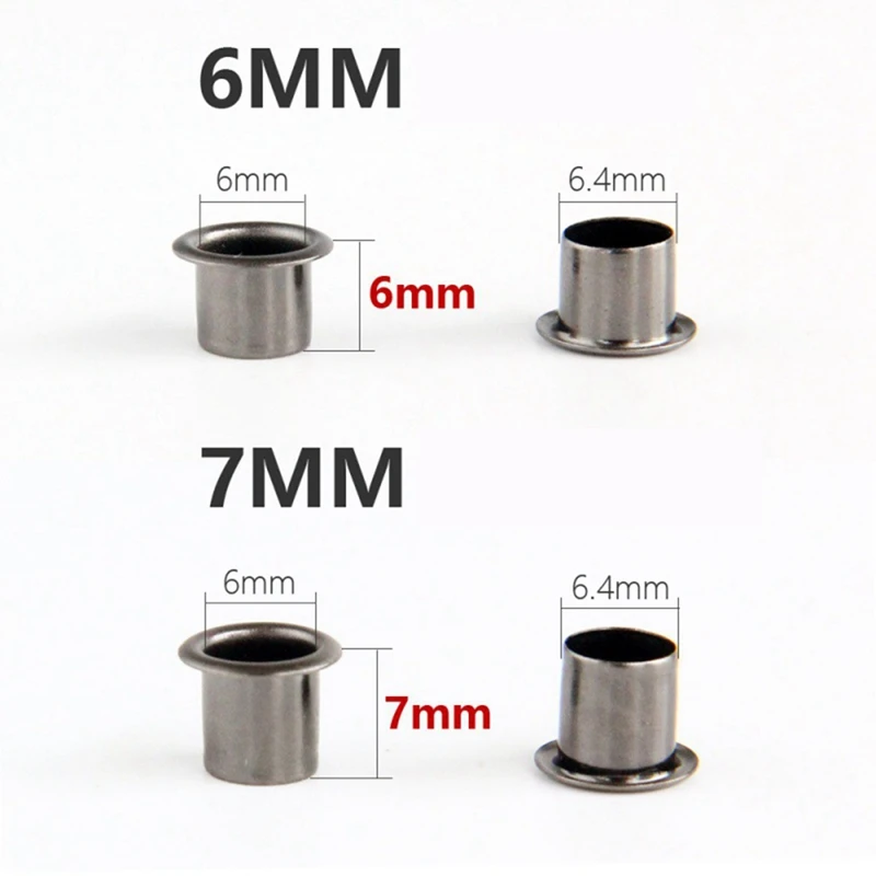 Eyelet Hole Punch Tool Kit With 50 Eyelets Gunmetal Finish For DIY Kydex Sheath Kydex Eyelet