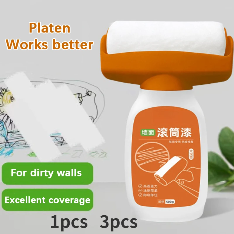 Brushing refurbished latex paint wear-resistant and leak proof repairing stains cleaning white walls wall stain cleaner