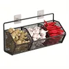 1pc Modern Wall-Mounted Kitchen Storage Basket-Durable Metal Wire Organizer for Spices,Onions&Vegetables-Perfect for Home 5