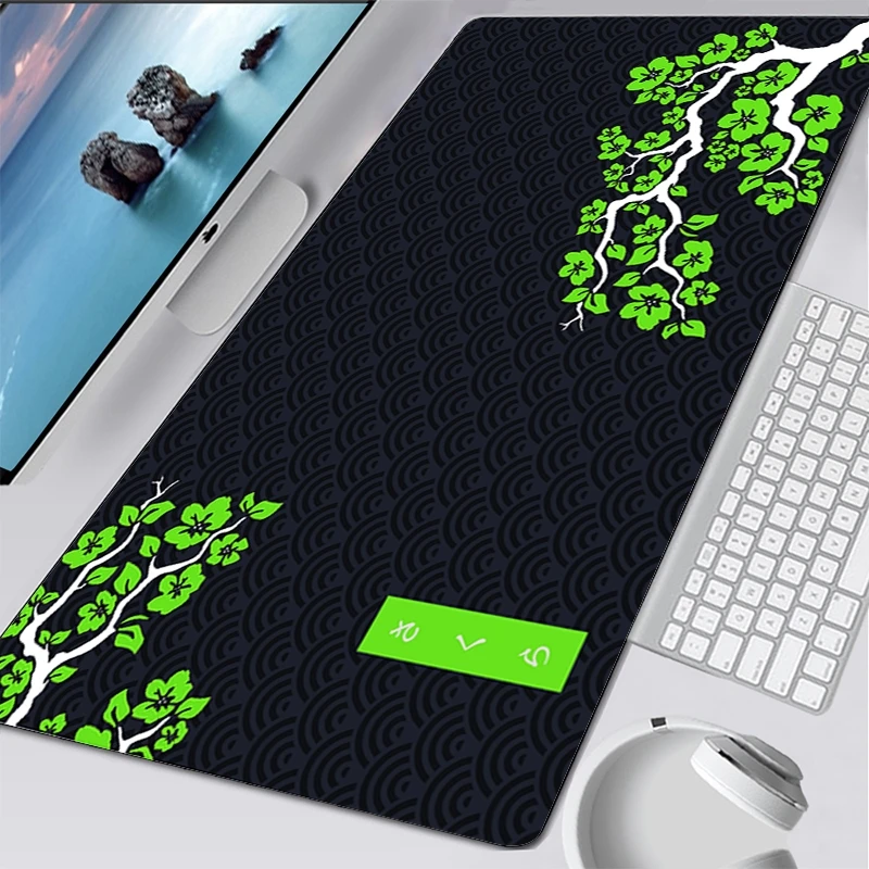 

Mouse Pad Large Gaming Sakura Mousepad Gamer Keyboard Mat Rubber anti slip Desk Pad XXL 900x400 For Computer Household Deskmats