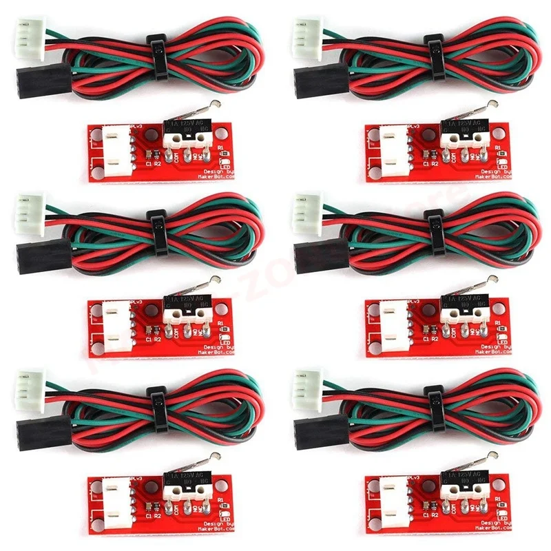 6Pcs Finecorsa Endstop Meccanico Con Cavo Per Stampante 3D Reprap Prusa Mendel Cnc Per Arduino Mega 2560 Rampe 1.4