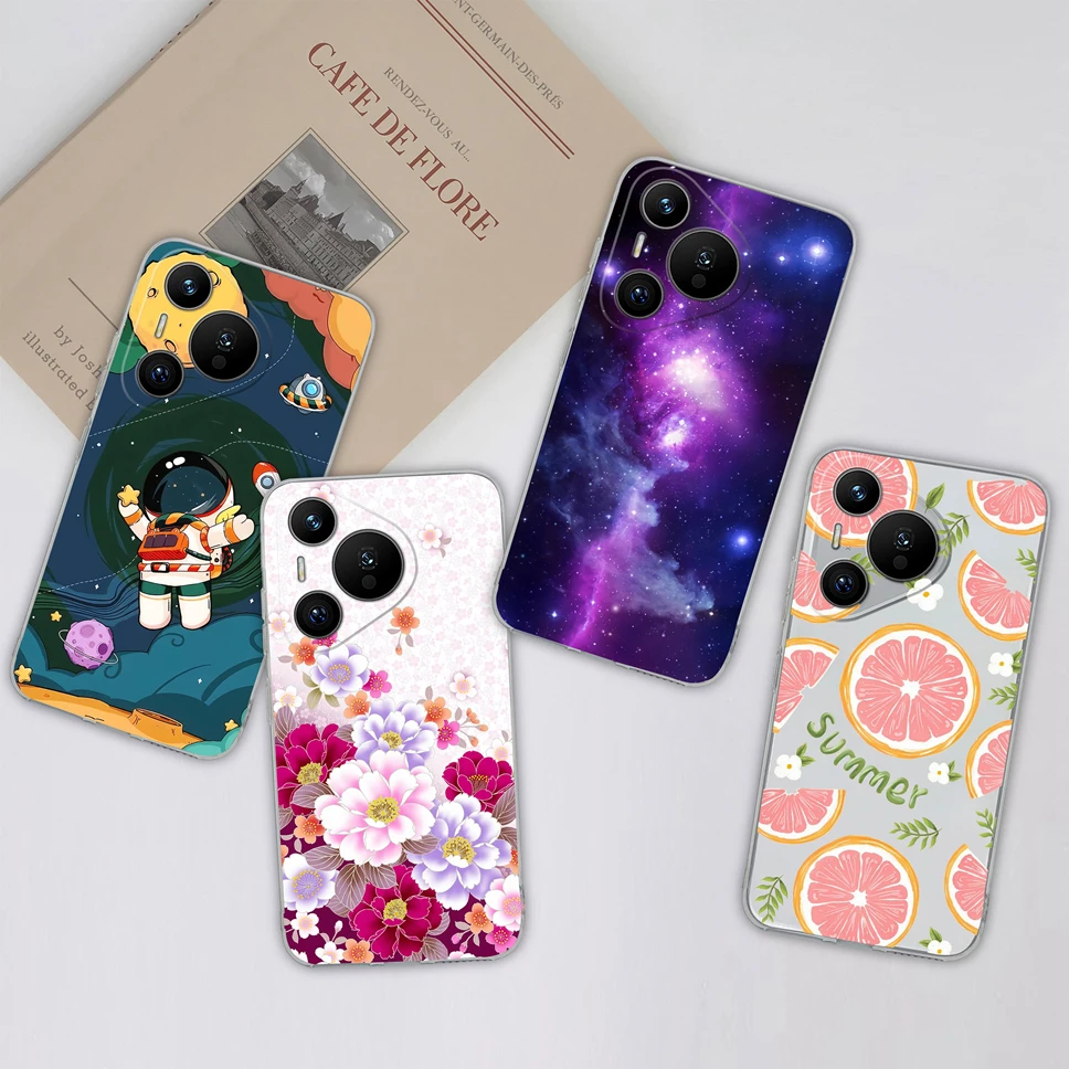 Transparent Cute Flower Phone Case - Soft TPU Silicone Shockproof Protective Cover