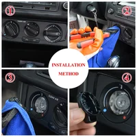 Bouton de climatisation de voiture, 3 pièces, pour Volkswagen VW POLO 2004 – 2013 MK4 MK5 9N 9N3 6R, bouton de commutation de commande de chaleur, accessoires 6