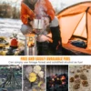 Lixada Camping Wood Stove Portable Firewoods Furnace Stainless Steel Outdoor Stove Cooking Burner Lightweight Picnic Wood Stove 6