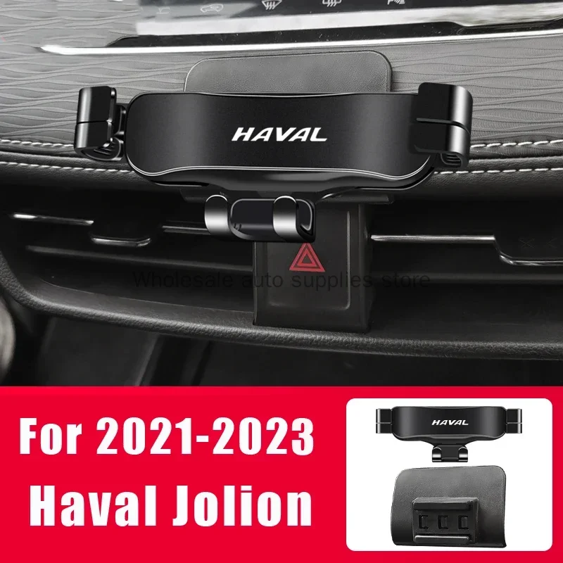 Phone Holder Mobile Phone Holder Adjustable Car Phone Mount Holder For GWM Haval H6 3th 3rd Gen Jolion H9-Gravity Navigation Bracket Accessories