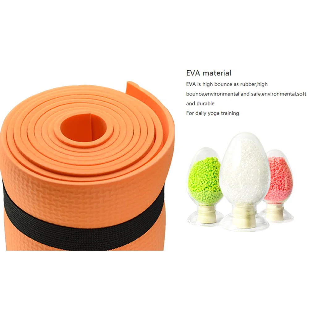 미끄럼 방지 접이식 요가 매트, 스포츠 피트니스 매트, 4mm 두께, EVA 컴포트 폼, 요가, 필라테스 체조 매트