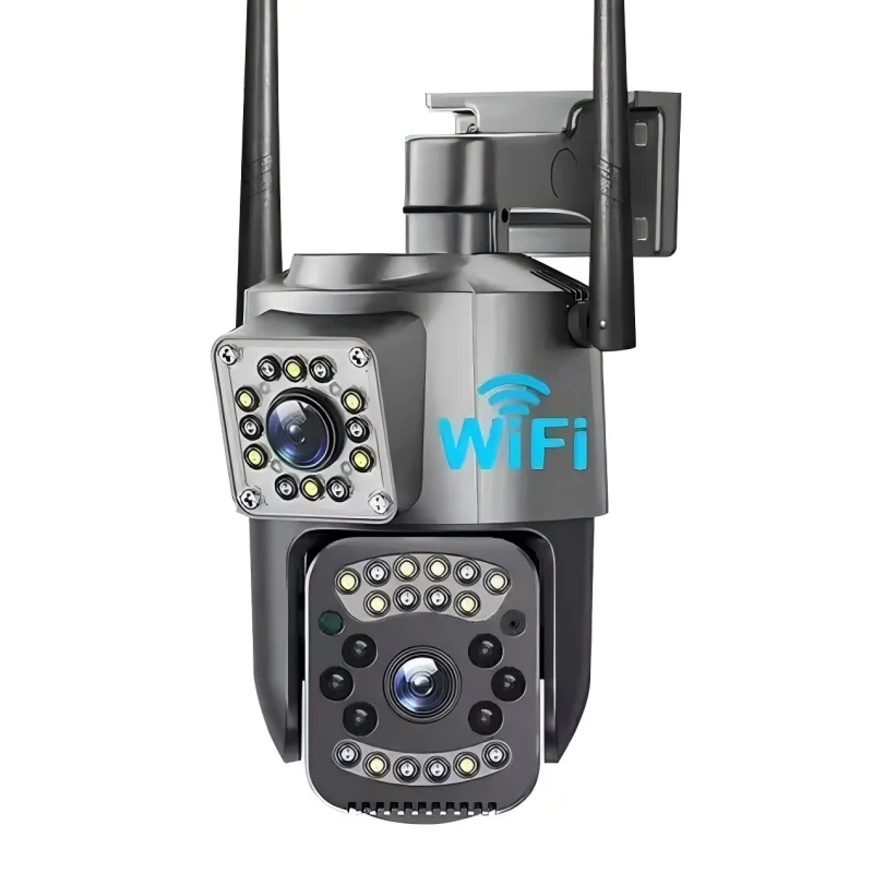 Dual Lens WiFi IP Camera V380 pro Smart Home Outdoor Waterproof Wireless PTZ CCTV with Two-way Audio And Auto Tracking 6