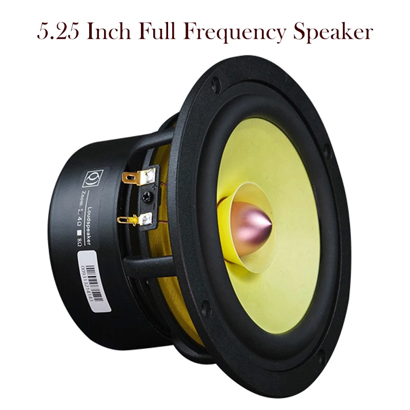 5.25 Inch Full Range Audio Speakers 4 8 Ohm 50W Hifi Full Range Sound Speaker Hi-end Bookshelf Home Theater Loudspeaker
