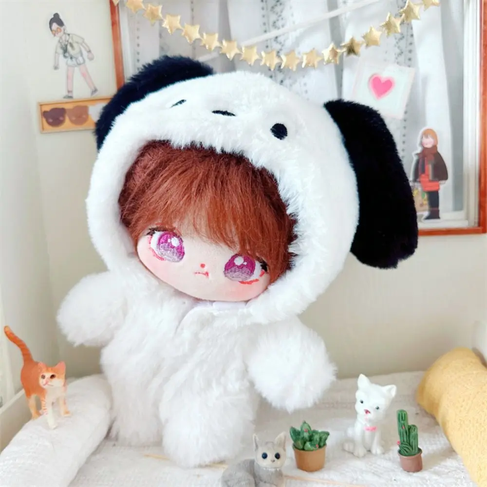 20cm Cotton Doll Clothing Animal Jumpsuit Series Handmade Cartoon Clothing Plush Dolls Cute Baby Clothes Hoodies Outfits barbie doll clothes,doll clothes,doll clothes accessories,doll accessories,plush doll accessories