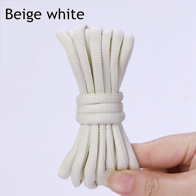 Durable Oval Athletic Shoe Laces - Fade-Resistant Half Round Strings