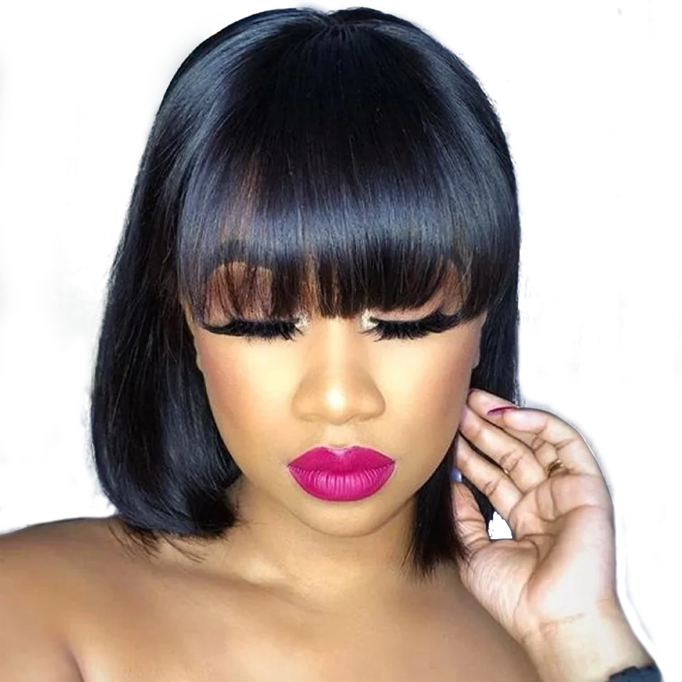 Human Hair Wigs Bob Wig Full Machine Wigs Bob Wig Human Hair