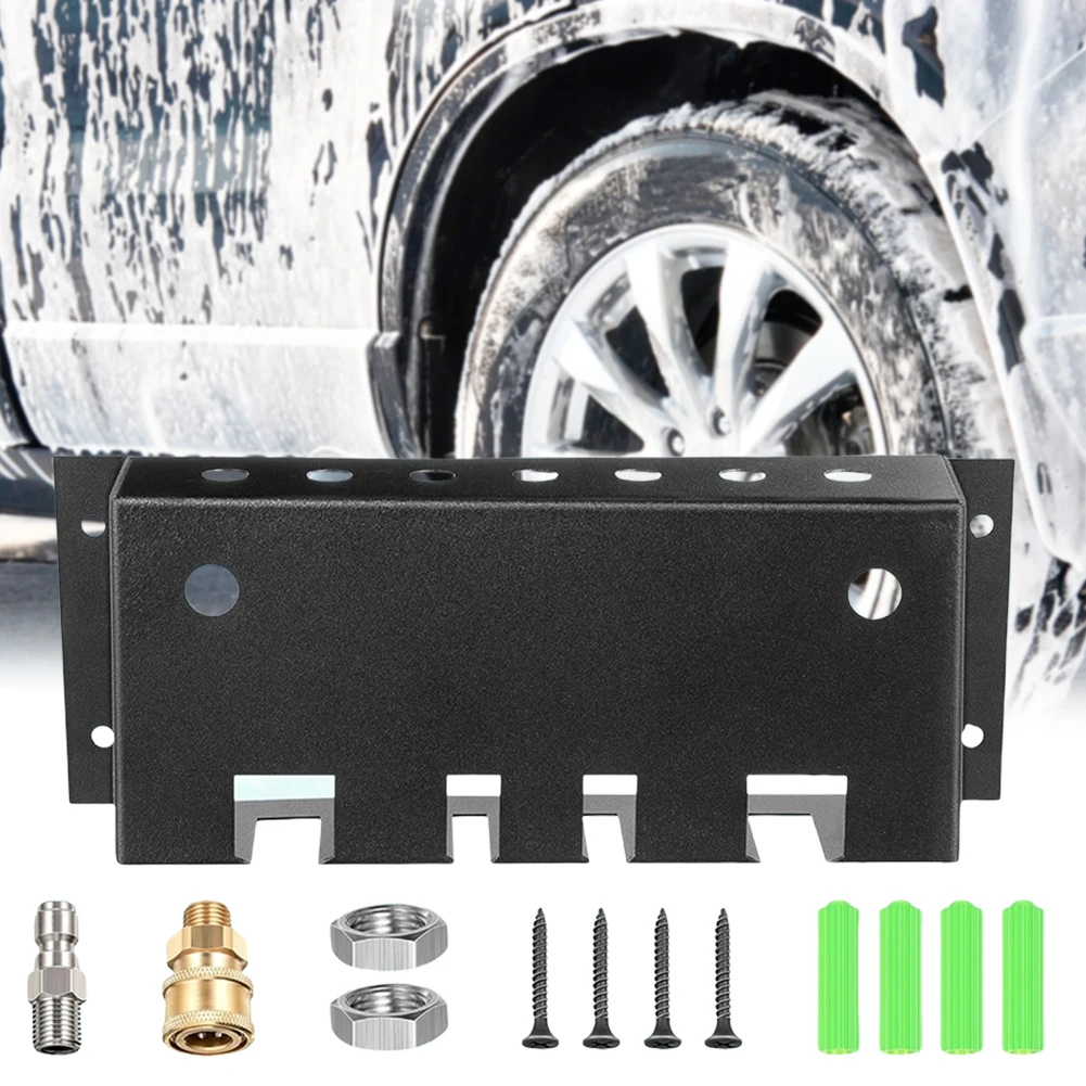 High-Pressure Water Gun Storage Box Fit 1/4 Quick Connector Power Washer&Snow Foam Cannon Organizer Pressure Washer Tip Holder 5