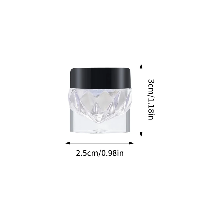 Super glossy clear mirror effect flash transparent shell powder original crystal powder nail glitter plated moonlight aur