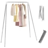 Clothes Drying Rack 53.5 Inch Folable Laundry Drying Rack Stretchable Clothes Drying Hanger with Non Slip Feet Stainless Steel 1