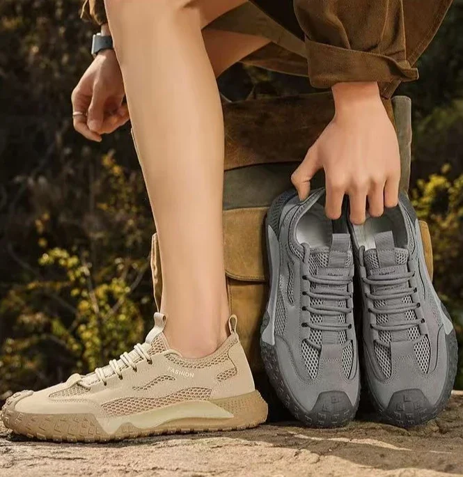 Herren Barfußschuhe Für Wanderungen Atmungsaktive Wanderschuhe_voghion.com