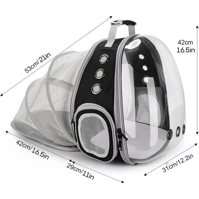 Pet Carrier Backpack Expandable Large Transparent Bubble Space Capsule High Quality Pet Travel Bag