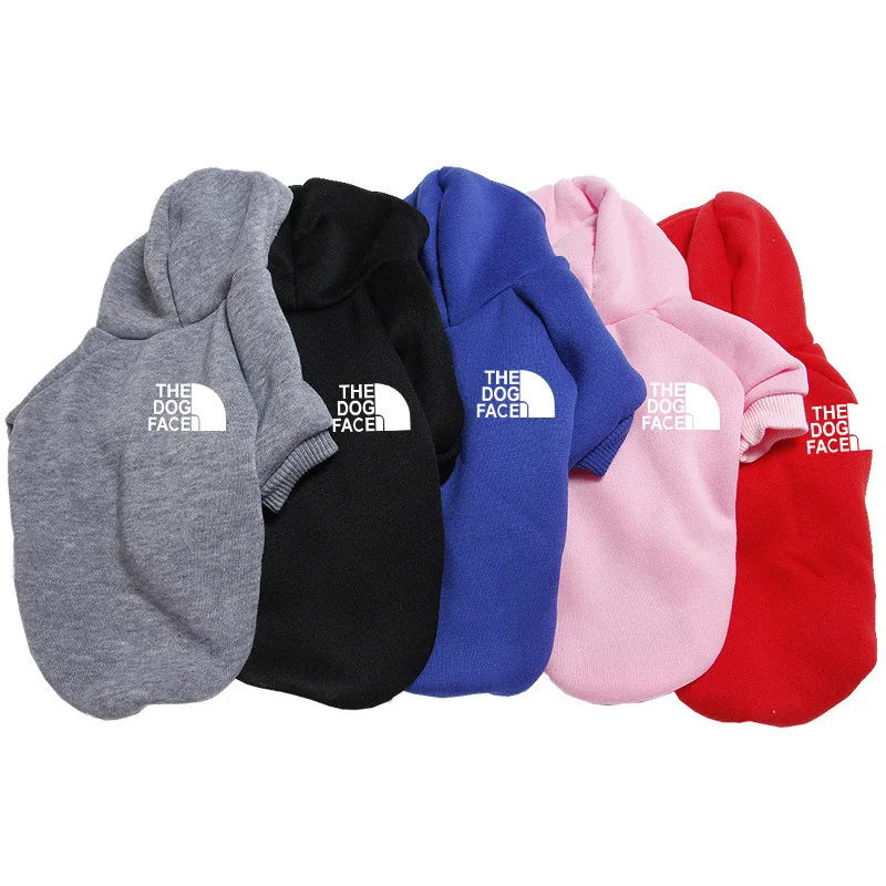 

Autumn and Winter Small Chest Tag Dog Clothing Plushed Pet Clothing Large Dog Multi Color Hoodie Thickened Fadou Big Dog Sweater